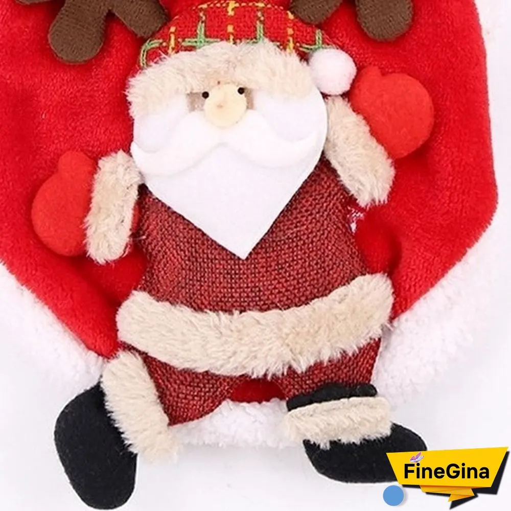 Cat and dog clothes Christmas dog clothes Christmas party coat Santa Claus Christmas tree costume Pet clothing winter