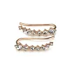 Clous d'oreilles diamant sept &eacute;toiles
