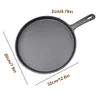 20cm Cast Iron Skillet Round Frying Pan Easy To Clean Omelette Pan for Cooking