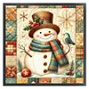 Xmas Snowman-11CT Stamped Cross Stitch 40*40cm