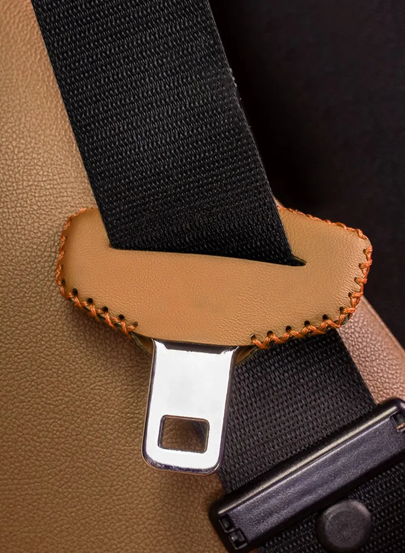 🔥Hot sale🔥Car seat belt buckle leather protective cover