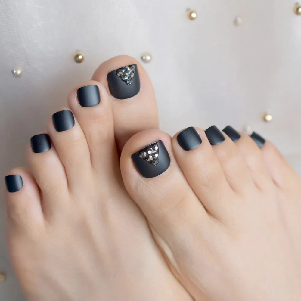 Beige White French Nails Acrylic Nude Toe Nails Shiny Surface Toenails Tips Decoration Designed Fake Nails 24pcs/kit-Nail Inspo