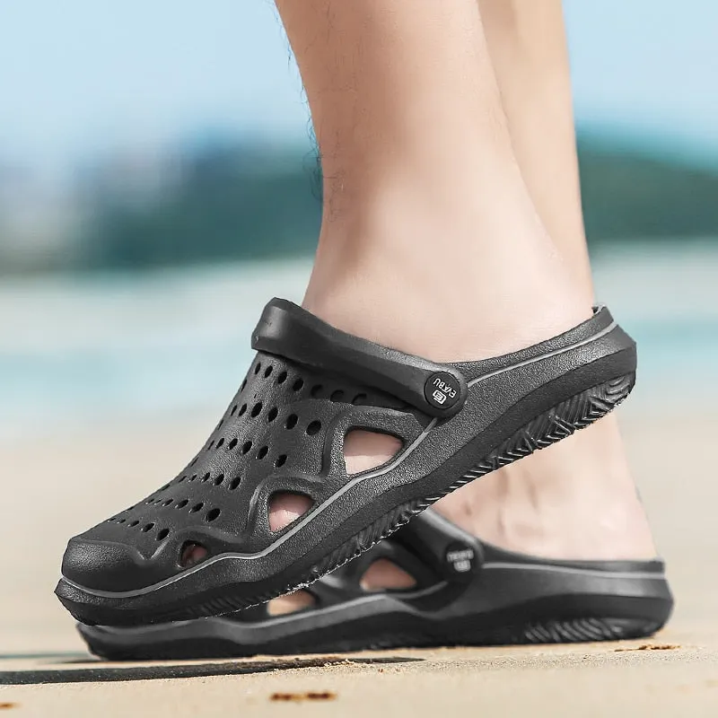 2022 Summer New Men's Clogs Sandals EVA Lightweight Beach Slippers Non-slip Mule Men Women Garden Clog Shoes Casual Flip Flops