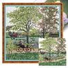 Picnic-14CT Stamped Cross Stitch 45*45cm/17.72*17.72in