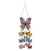 DIY Diamond Painting Double Sided 3D Wind Chime Flower Butterfly Pendant Hanging Kits