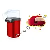 Retro Popcorn Maker Machine Household Hot Air Popcorn Machine 3 Min Make Homemade Healthy Low-Calorie & Fat-Free Crunchy Popcorn Popper