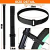 10 Pieces Bike Rack Straps Reusable Adjustable Bicycle Wheel Stabilizer Straps