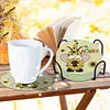 8PCS  DIY Acrylic Special Shape Diamond Painting Coasters Kits (Sunflower Gnome )