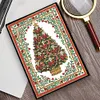 (US Local)Christmas Tree Special Shaped Diamond Painting Journal Notebook for Adults