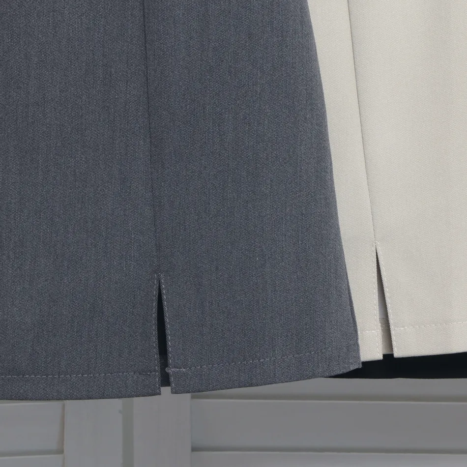 Churchf High-Waisted Open Forked-Butg Anti-Walking A-Word Short Skirt Woman 2023 Suit Fabric Thin A-Dress Skirt 8871