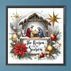 Christmas_Round peinture diamant foret-40*40cm
