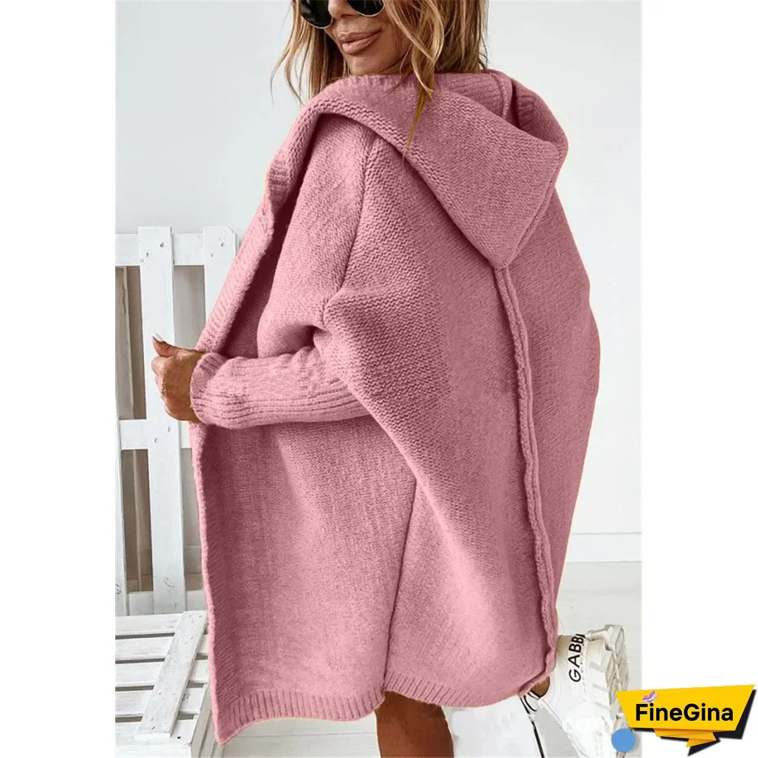Women Loose Long Sleeve Cardigan Outwear