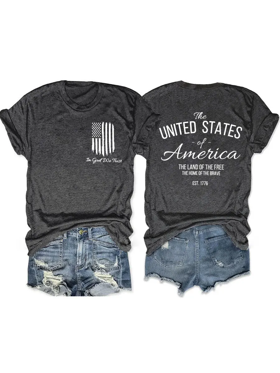 In God We Trust America Flag T-shirt