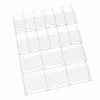 [US Local Warehouse] 18 Slot Acrylic Brochure Pamphlet Holder Wall Mount 6 Magazine 12 Pamphlet Pockets Wall Pocket Organizer 10/5inches Trifold Brochure Holder for Flyer Literature Menu Advertise