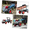 Old-fashioned Walking Tractor Model Alloy Simulation Collection Car Model