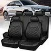 9Pcs PU Leather Car Seat Covers Universal Car Seat Protectors for Most Cars SUVs