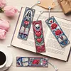 4Pcs Diamond Painting Skull Rose Bookmark for Reading Enthusiasts