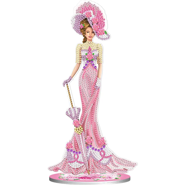 【Ornament】DIY Diamonds Painting Ornaments Handmade Elegant Lady Art Crafts Home Decoration gbfke