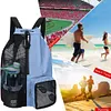 Mesh Drawstring Backpack Drawstring Gym Bag Waterproof for School Beach Holidays