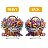 (US Local)Flower Double Sided Effect Table Top Diamond Painting Desktop Ornaments Kit(Phalaenopsis)