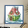 Watermelon House-11CT Stamped Cross Stitch 29*27cm/11.42*10.63in