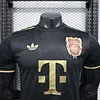 Joyfball 2025/2026 Player Version Bayern Munich 125-Year Anniversary Kit  Black（The player version jersey is a bit tight, please pay attention to the size selection）