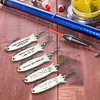 5pcs Metal Spoon Spinner Fishing Lure Fishing Wobblers Hard Bait Gifts for Dad