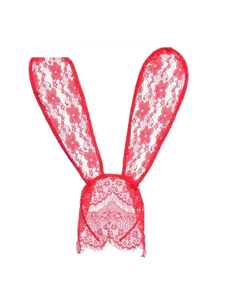 Fashionslee WomenHollow Lace Bunny Ear