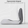 Memory Foam L-Shaped Integrated Seat Cushion with Lumbar Support Sitting Pillow
