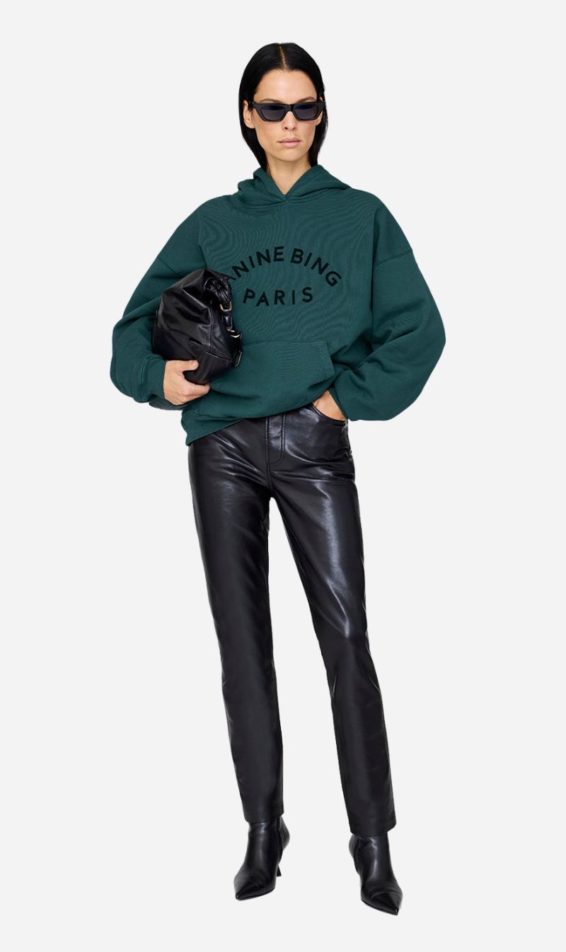 Anine Bing | Harvey Sweatshirt Paris - Dark Teal