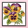 (Stamped/Counted) Flower Of Happiness - 14CT Cross Stitch 17*17cm/6.69*6.69in(Brand)