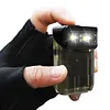 LED+COB Mini Keychain Flashlight 380LM Type-C Rechargeable for Camping (Black)