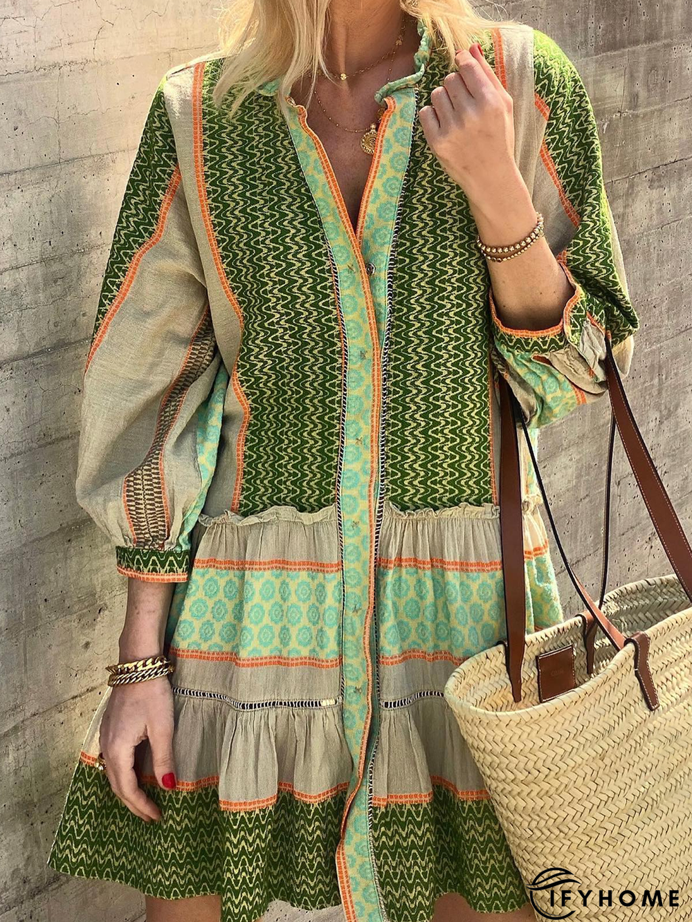 Ethnic Vacation Dress | IFYHOME