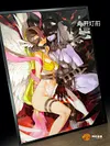 3D Decorative Paint of Light Guide Transformation Angewomon VS Lady Devimon with LED - Digimon Decorative Painting - Mystical Art Studios
