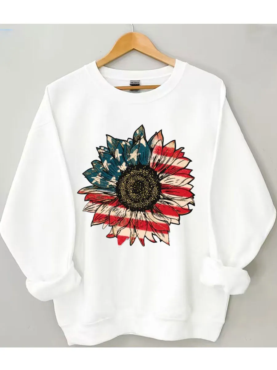 America Sunflower Sweatshirt