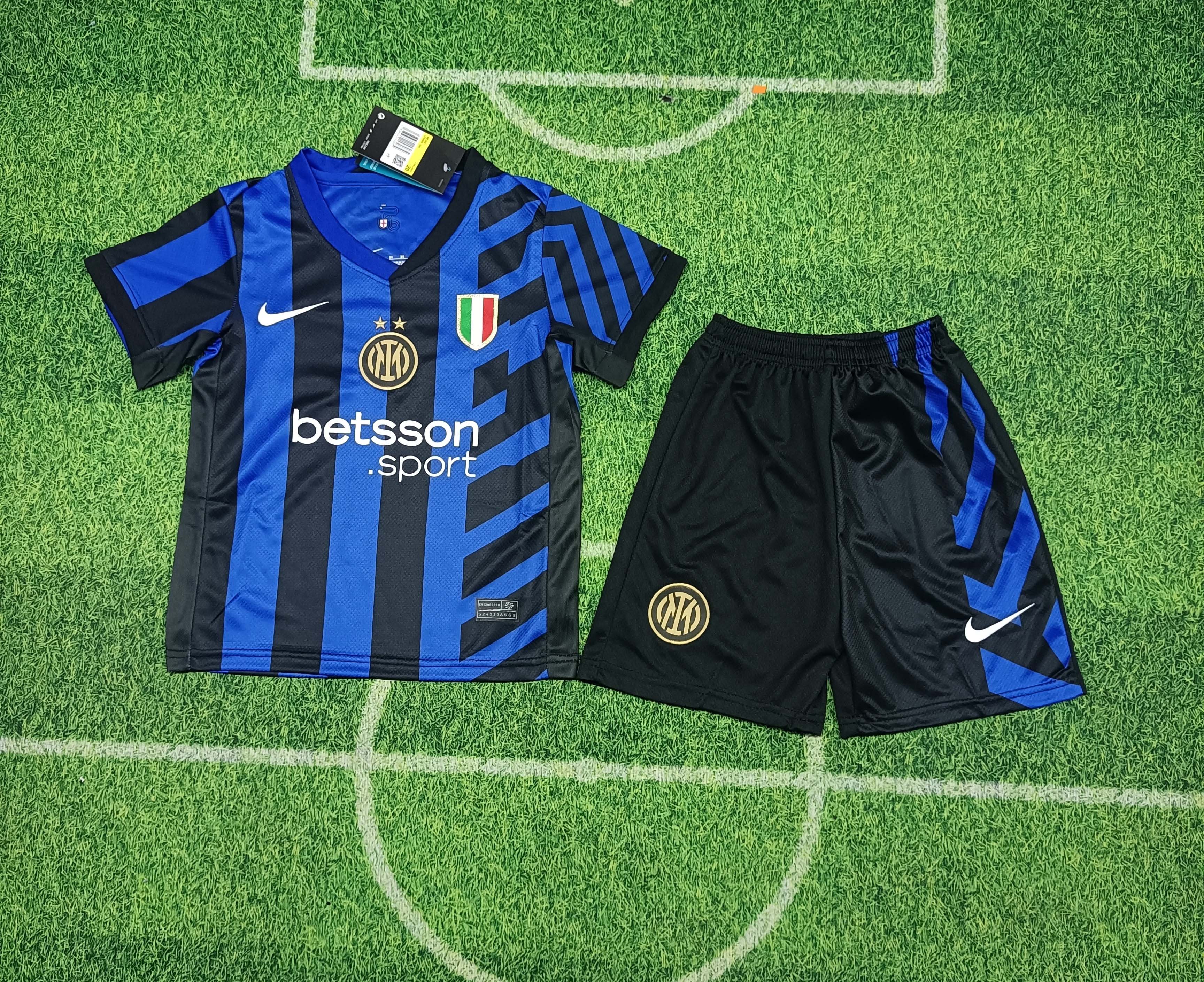 2024-2025 KIDS Inter Milan Home Football Shirt  1:1 Quality Thai Quality
