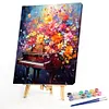 (US Local)Paint By Numbers Kit On Canvas DIY Oil Art Flower Picture Home Wall Decor40x50cm