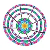 (US Local)Flower Diamond Painting Wooden Serving Tray Decorative Diamond Art Fruit Tray(C)