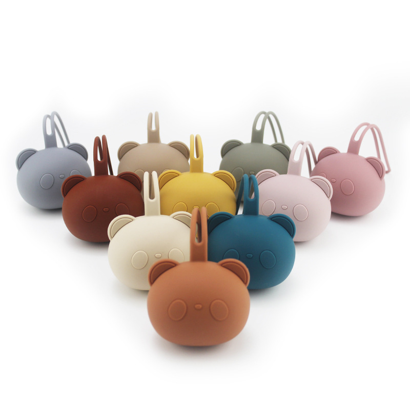 Amazon Panda Pacifier Pod - Baby Soothing Silicone Case with Dustproof & Portable Design