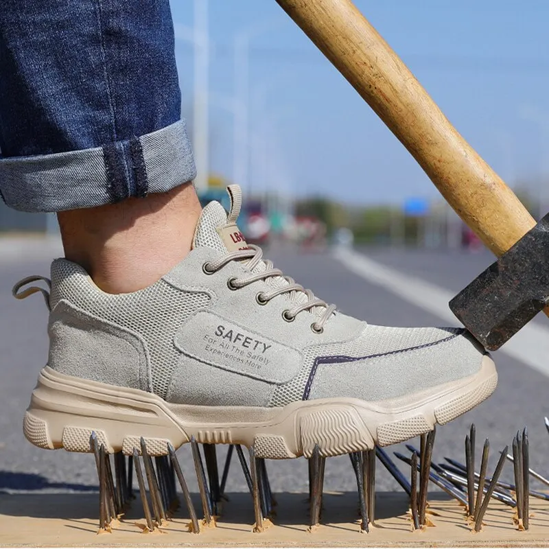 Male Safety Shoes Work Sneakers Indestructible Work Safety Boots Winter Waterproof Shoes Men Steel Toe Shoes Sport Safty Shoes