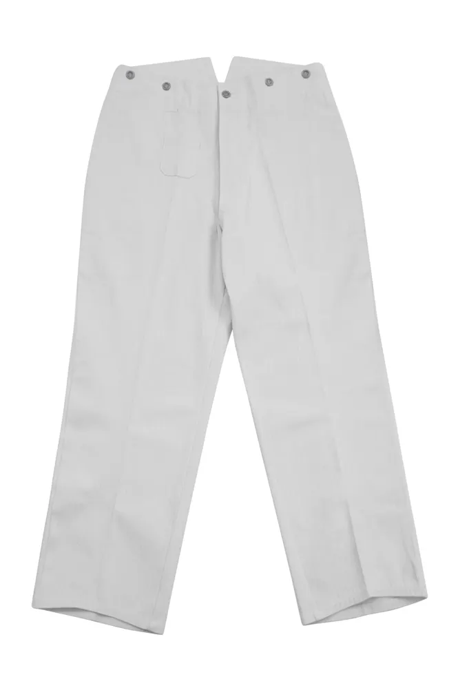   Kriegsmarine German White cotton Trousers German-Uniform