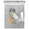 Glacier Pattern Transparent Shower Storage Rack Punch-Free Suction Cup Shelf