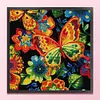 Butterfly - Full Embroidery 9 CT Stamped Cross Stitch Bead Embroidery - 40*40CM