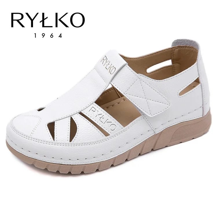 RYLKO&reg; 2025 Lekkie sandały masujące na koturnie na rzep