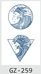 Temporary Waterproof Tattoos Stickers Navigator Compass Totem Flower Juice Ink Men Women Girl Chest Arm Fake Tatoo Drop Shipping
