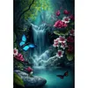 Butterfly Flower Waterfall-Paint by Numbers Acrylic Painting 30*40CM(HOT)