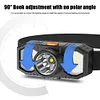 XPE COB LED Headlamp USB Rechargeable Waterproof Outdoor Fishing Headlight