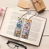(US Local)3Pcs Special Shaped Flowers 5D DIY Diamond Painting Book Mark for Home Office
