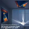 Home Theater Projector Portable 4K Outdoor Android 11 Dual Wifi6 200 ANSI Bundle