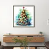 >SALE<Full Embroidery Eco-cotton Thread 11CT Printed Xmas Tree Cross Stitch Kit50x50cm
